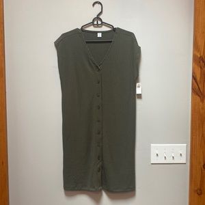 Old Navy olive green dress